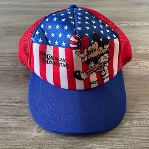 Vintage 1986 Disney Epcot Mickey Mouse The American Adventure Hat